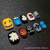 30Pcs Cute Cartoon Short Bean Shaped Press On Nails Autumn Winter Niche Design Fake Nails Gift For Girls And Friends
