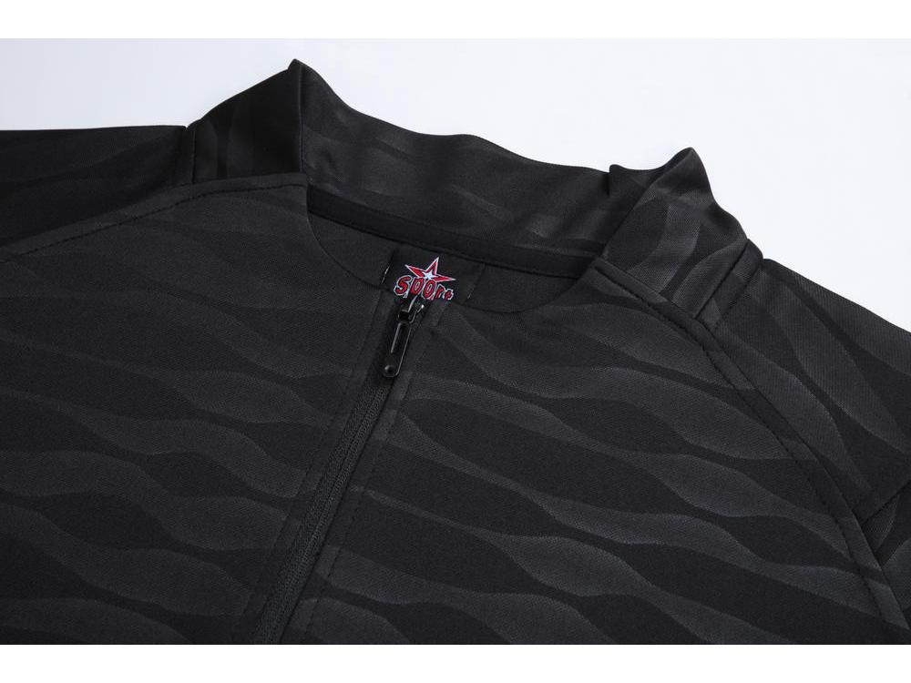 Parent-Child Spring & Autumn Jersey Sport Set: Long-Sleeve Half-Zip Training Suits for Men & Women