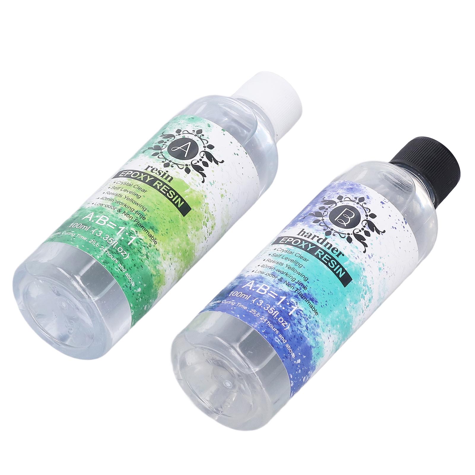 

Кристально чистый комплект эпоксидной смолы, 100 мл, самопенящееся, высокопрозрачное, экологически чистое, покрытие из эпоксидной смолы белый