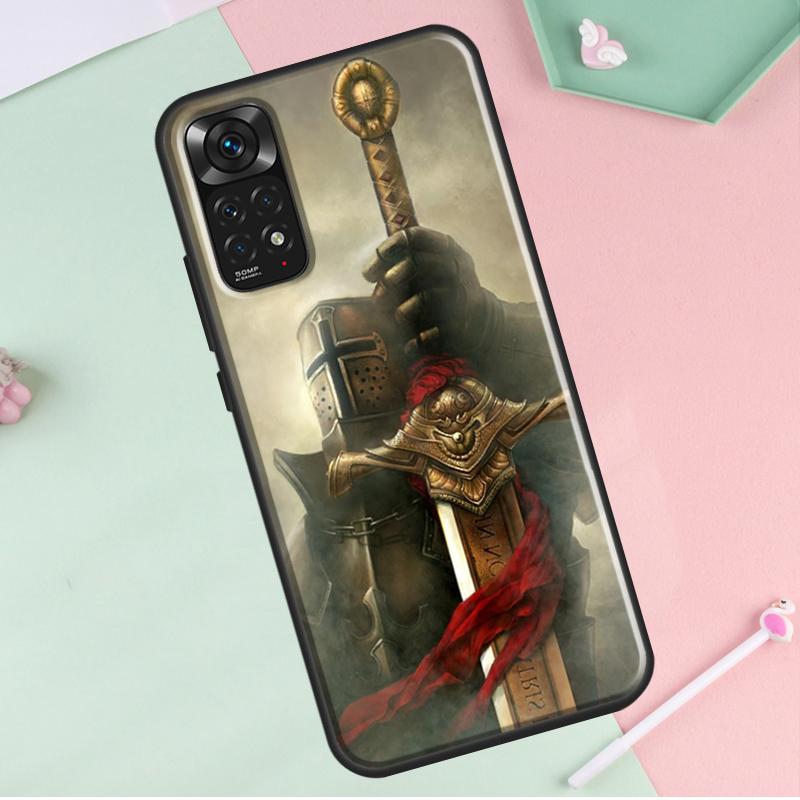 Templerritter für Redmi Note 12 Pro Plus Abdeckung für Redmi Note 10 8 9 11 Pro 12S 11S 10S 9S 9C 10C 12C Fall