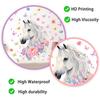 Self Adhesive Wall Stickers Horses Flowers Butterflies for Kids Room Living Room Background Wall Decoration