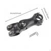 Aluminum Alloy Stem Riser Marked Scale Cycle Clamp Style 25.4100mm