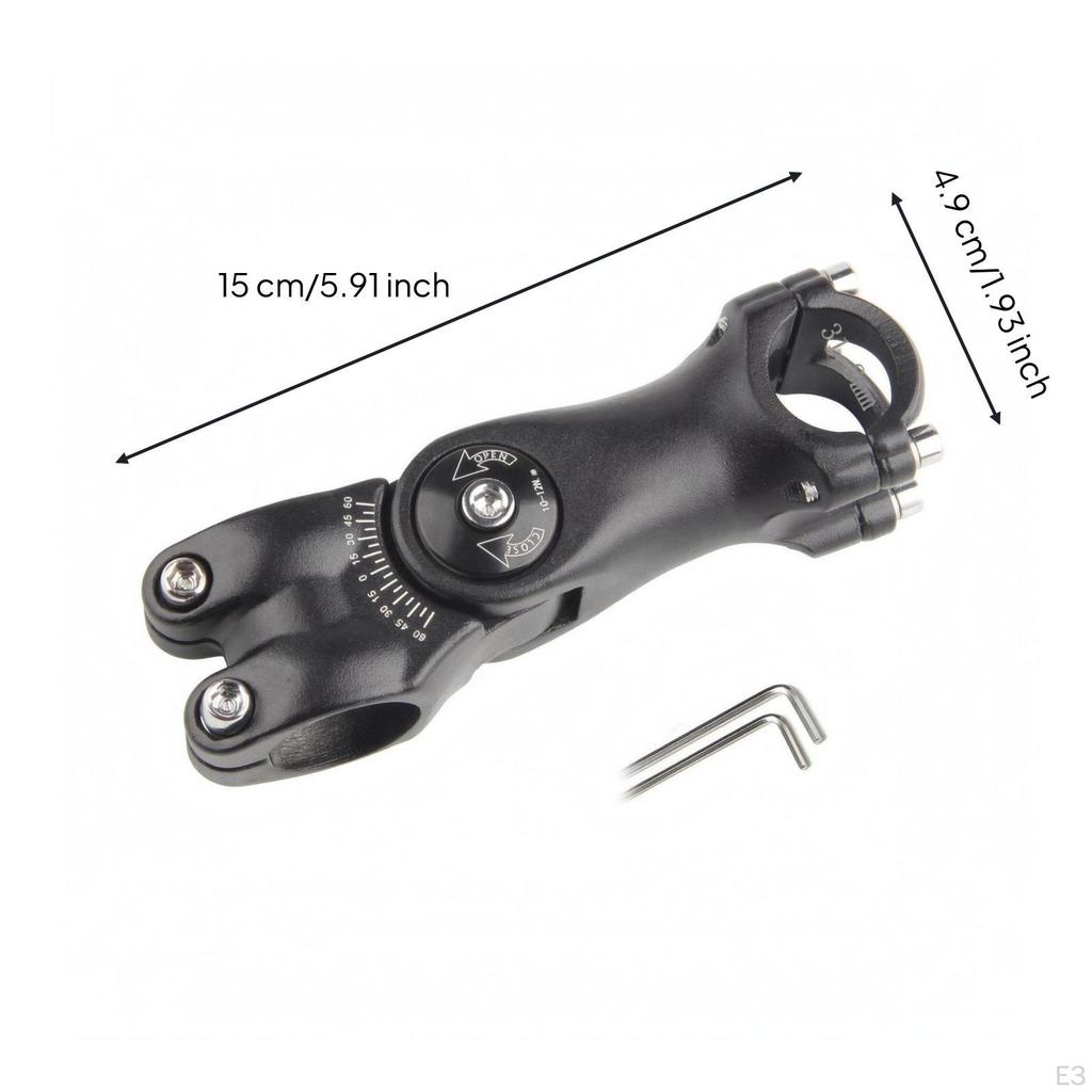 Aluminum Alloy Stem Riser Marked Scale Cycle Clamp Style 25.4100mm