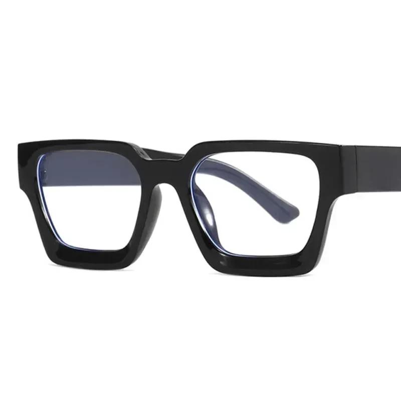 Retro Square Light Eyeglass Frame Women Men Transparent Unisex Glasses For Female Male