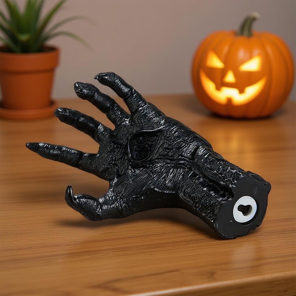 1 Set Halloween Resin Handwerk Dämonenklaue Haken Halloween Requisite Resin Geisterhand Ornament Kreative Geisterhand für Party