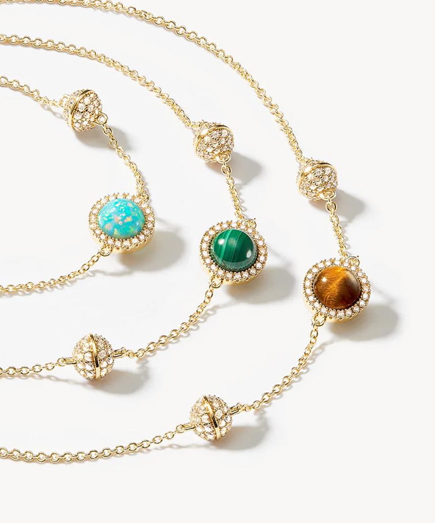 Lola Rose Heliocentric Malachite Gemstone Pendant Women'S Bracelet