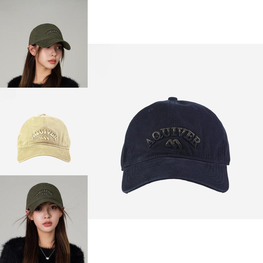 Korean Designer Unisex Baseball Cap Fashionable Cotton Soft Brim Hat For Sun Protection