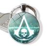 Assassin's Creed Metal Embossed Ring Keychain Pendant