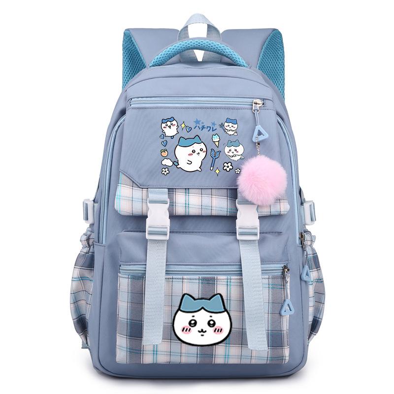 Jiikawa Wow School Bag New Chiikawa Girls Backpack for Primary and Secondary School Students Cute College Style Backpack