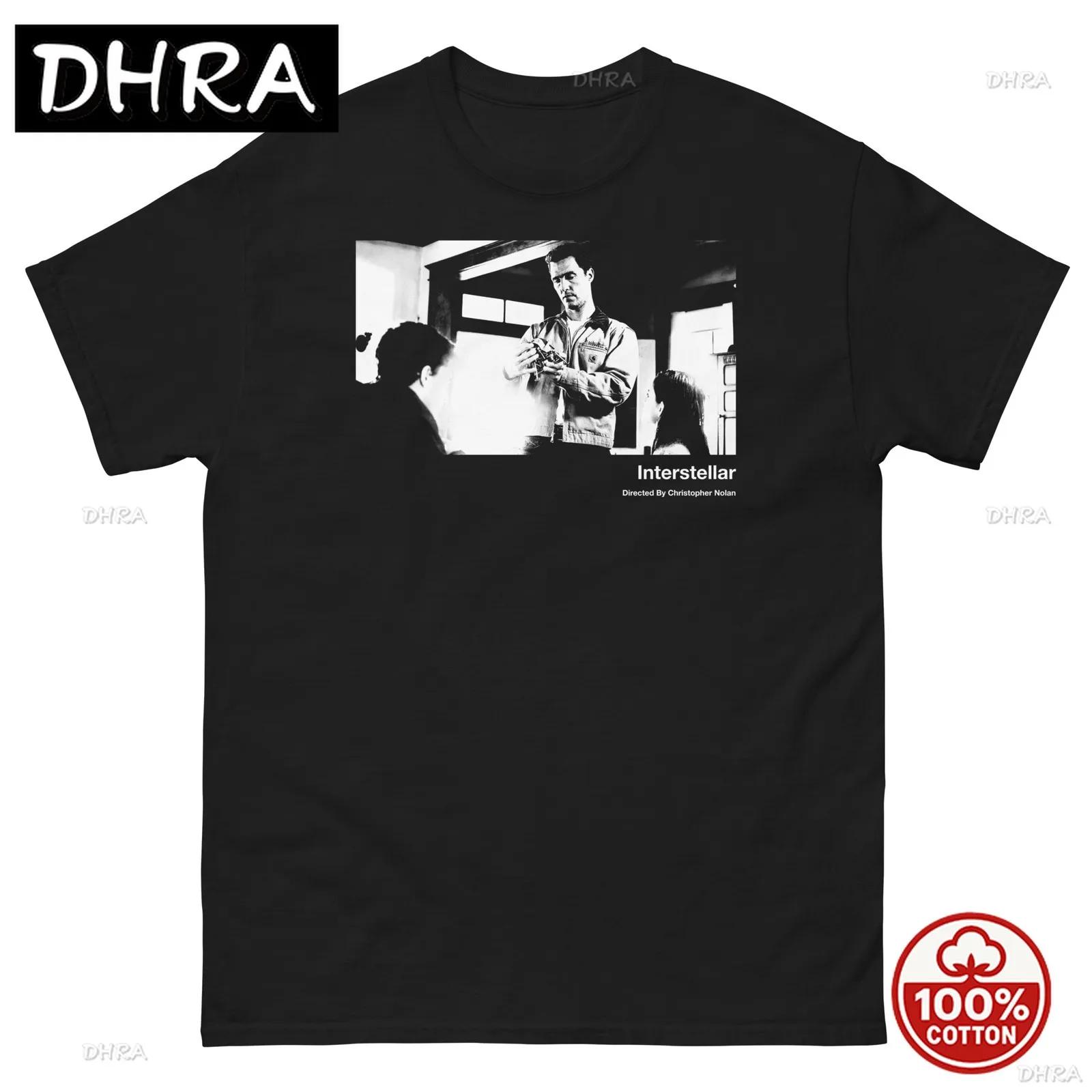Interstellar Graphic Black T Shirt Unisex Classic Tee in Harajuku Fashion Graphic T Shirts Retro Boho Crew Neck Tee Hip Hop S