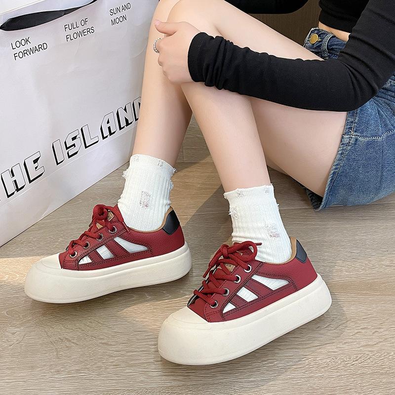 Thick-Soled Hollow Board Shoes Women'S Mesh Shoes Summer New Big Head Ugly Cute Sandals Ins Trendy Cool Casual Bread Shoes