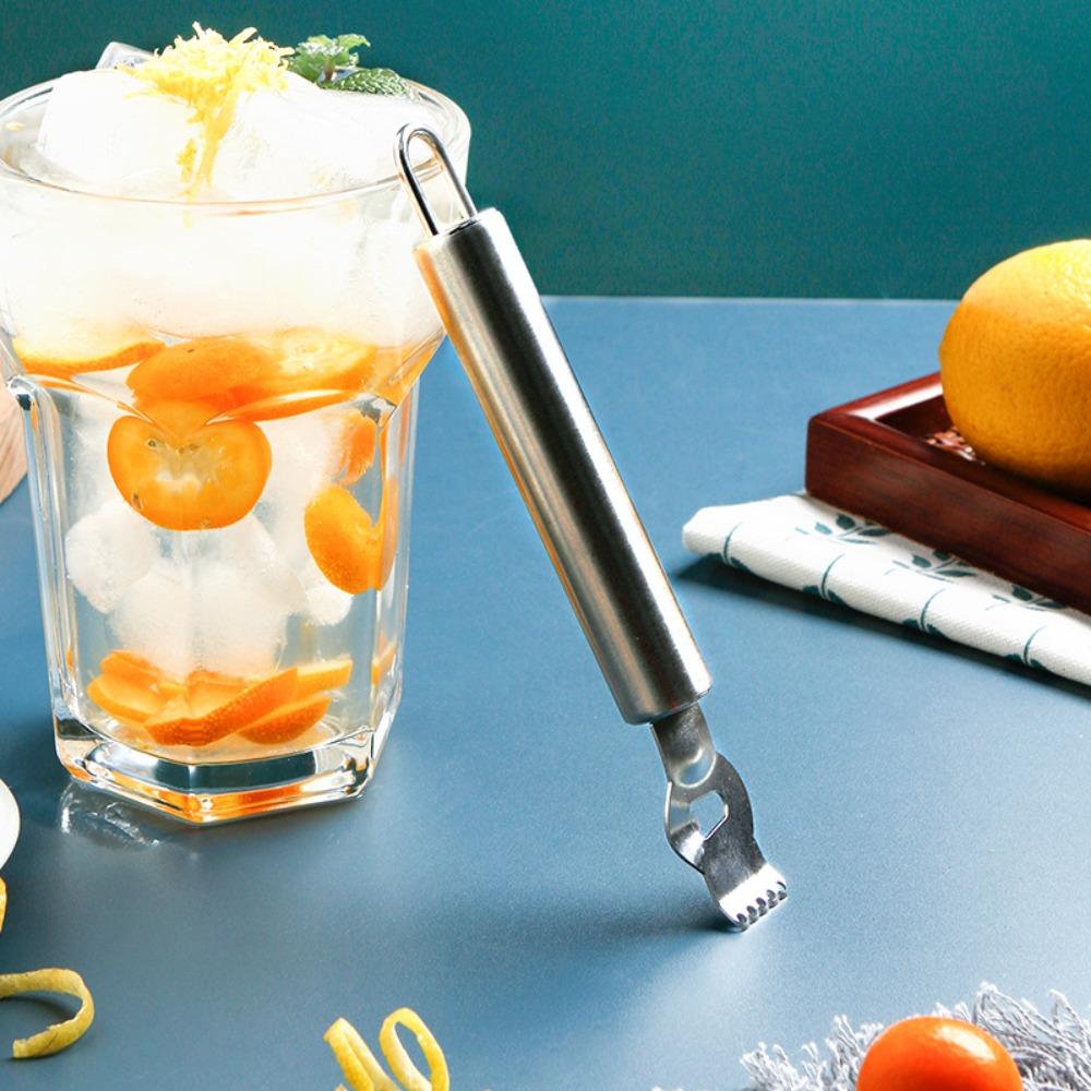 Stainless Steel Lemon Zester Manual Lemon Peeler Multifunctional Citrus Fruit Grater Orange