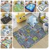Carpet Rugs Kids Town Road Maps City Toy Play Village Mat Children 80 120cm X