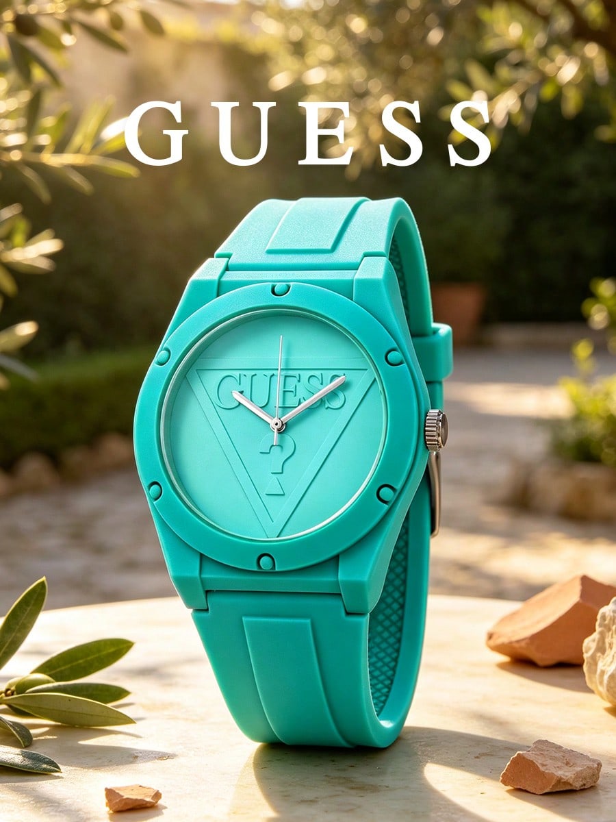 Женские кварцевые часы GUESS W0979L10 озеро зеленый