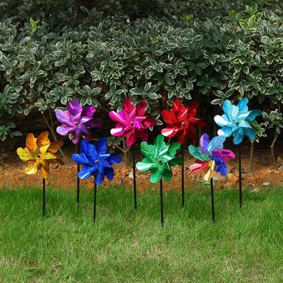 Colorful Seven-Color Bird-Repellent Pinwheel: Outdoor Kindergarten Decoration & Children's Toy
