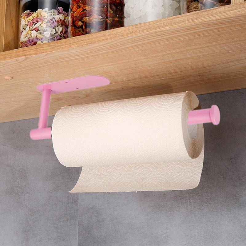 Kitchen Paper Towel Holder, Wall Mounted Paper Towel Holder, Toilet Paper Roll Holder, Cabinet Storage Rack, Napkin Holder