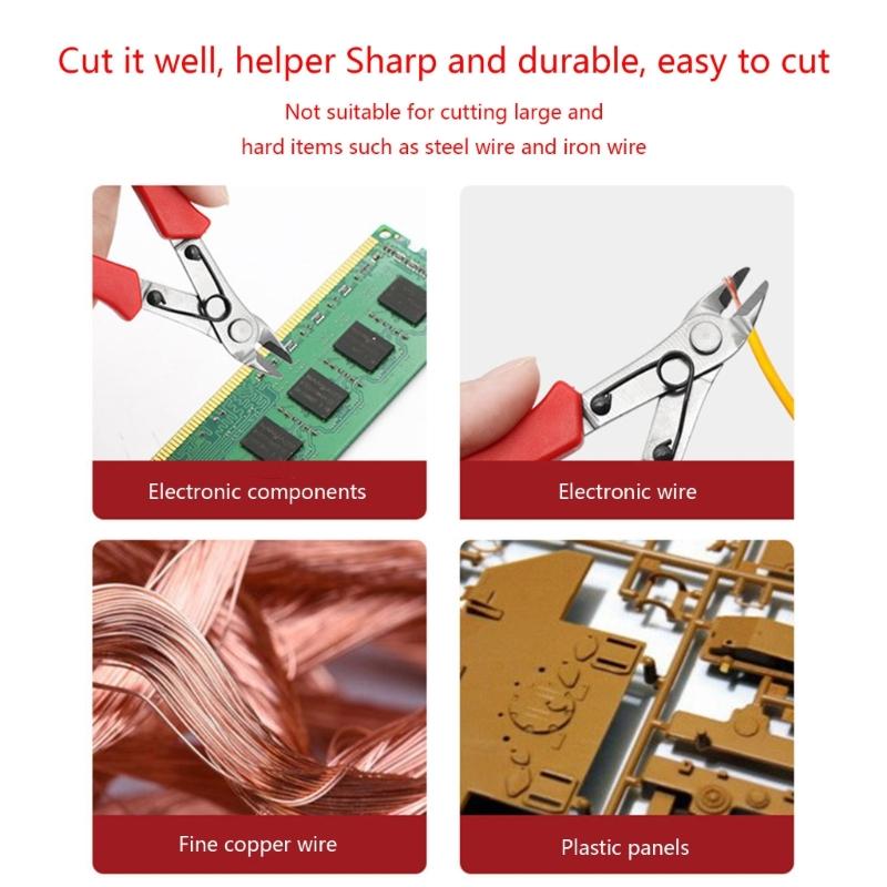 Oblique Wire Cutter and Stripper Effortless Cutting for Electronic Wires and Plastic Boards Cutting Tool