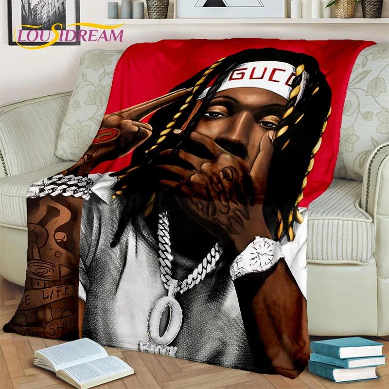 Hip Hop Rapper Art Legend Star 3D Blanket,Soft Throw Blanket for Home Bedroom Bed Sofa Picnic Travel Office Cover Blanket Kids