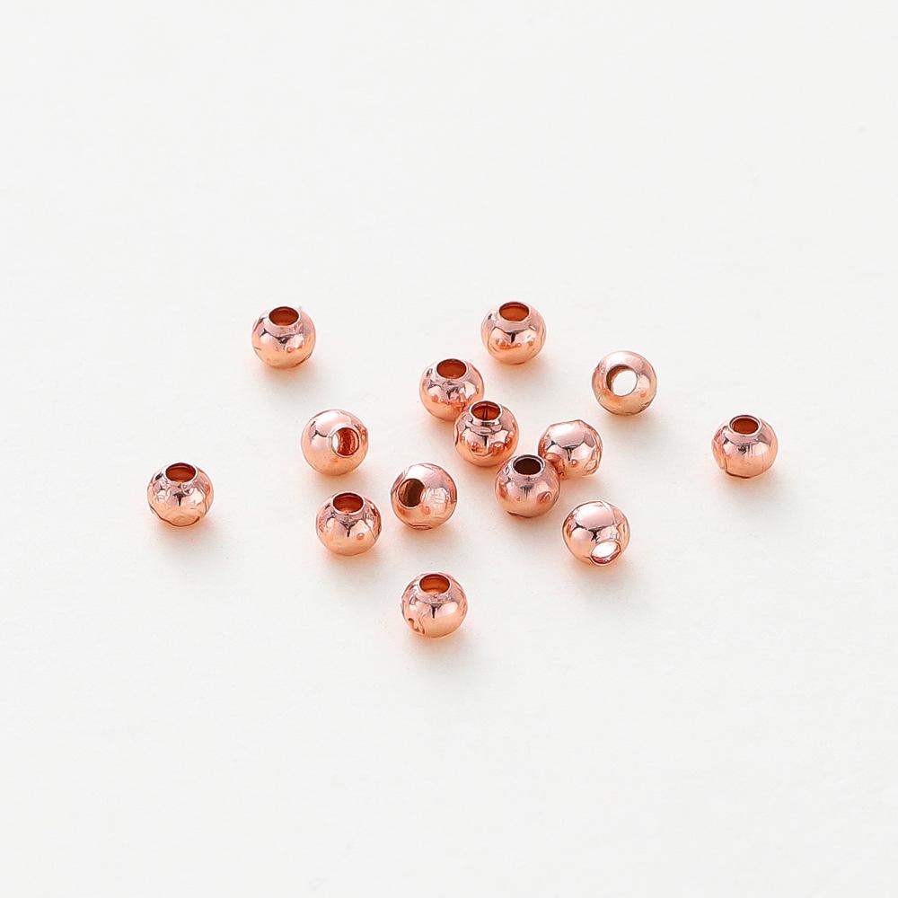18k Gold-Plated Pure Copper Beads for DIY Jewelry: Bracelet & Necklace Accessories