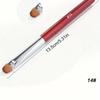 1Pc French Nail Art Brush Acrylic Nails Extension Builder Pen UV Gel Drawing Painting Manicure Tool Size 14