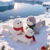 Weihnachts-Seelöwen-Stofftier - Meeresaquarium Stoffpuppe, Perfektes Geschenk für Kinder