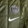 Nike Solid Color Logo Badge Printed Plush Hooded Casual Jacket Men Jackets Army-Green DN3153-325
