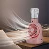 Small Desk Fan Powerful Spray Fan Small Pocket Fan Lightweight Rechargable Fan Misting Spray Fan Plastic Material