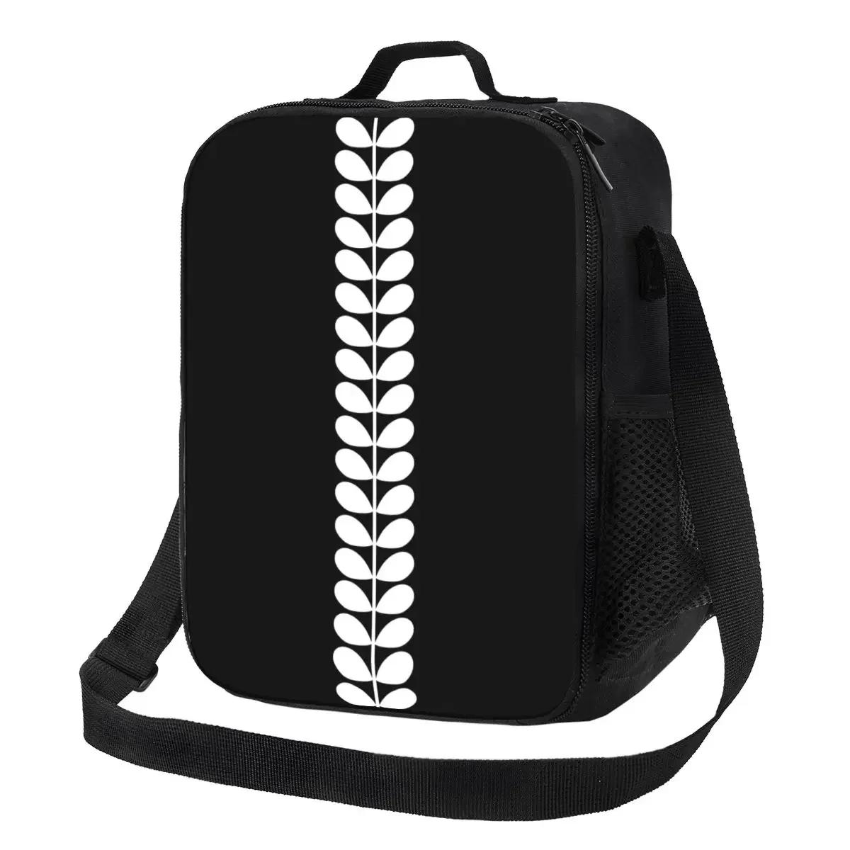 Scandinavian Flowers Multi Stem Orla Kiely Insulated Lunch Bag for School Office Leakproof Cooler Thermal Lunch Box  Children 26.5x20x11.5CM бежевый