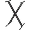 KC Kyoritsu Keyboard Stand, X-Type, Double Leg, Stepless Height Adjustment, Dual Safety Functions...