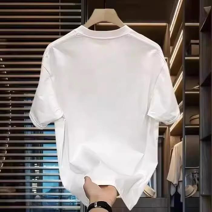 Trendy Brand Short-Sleeved Pure Cotton Men'S Printed T-Shirt Trendy Men'S And Women'S Versatile Round Neck T-Shirt Men'S