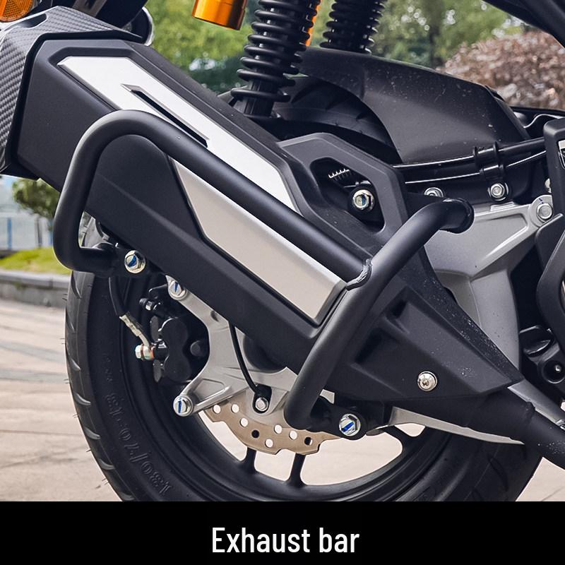 Zongshen 150ADV Front & Rear Crash Bars with Exhaust Pipe Protection защиты выхлопной трубы