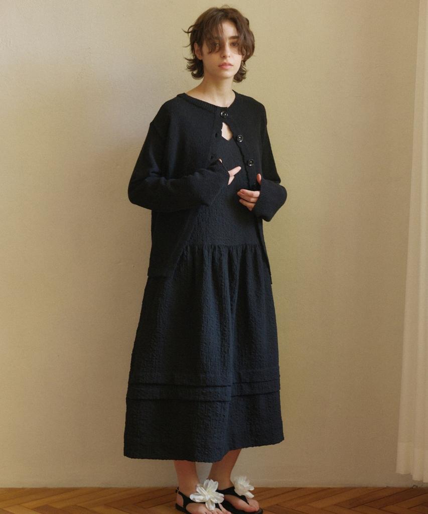 Okuka Cloud Summer Dress - Black
