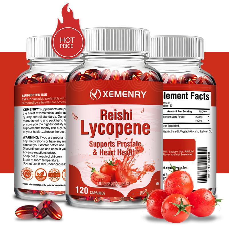 Reishi Lycopene 300mg -Organic Reishi Mushroom Spore-Antioxidant Prostate Health