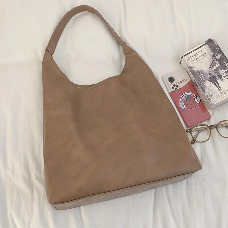 Autumn Simple Large-capacity High-end Underarm Bag Women's Bag 2025 New Soft-sided Tote Bag Commuter Shoulder Bag