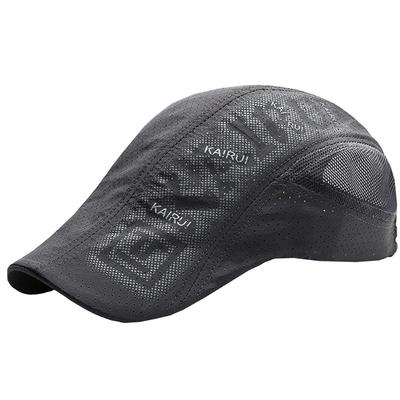 Cappello da caccia a rete WHITE FANG per Quick CA465 Sport, Corsa, Leggero, Asciugatura, da Uomo (Grigio scuro)