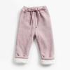 Baby Autumn and Winter Pit Trousers Plus Velvet Thickened Men's and Ladies's Children's Warm Trousers Lamb Velvet Baby Cotton Trousers Korean Version