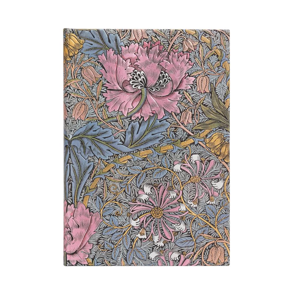 Morris Pink Honeysuckle William Paperblanks/Paperblanks Notebook, Hardcover, Morris, Medium, B6, Lined, PB9387-9
