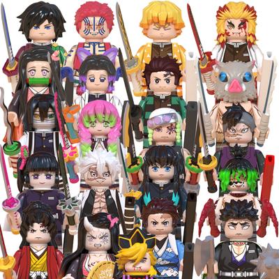 WM Blocks 6116 6137 6138 Demon Slayer Tanjirou Nezuko Inosuke Zenitsu Giyuu Rengoku Uzui Tengen Anime Bricks Building Blocks