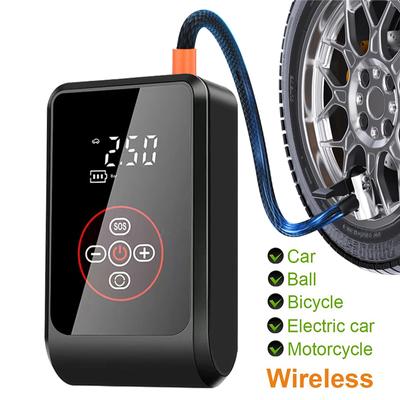 Pompe à air sans fil pour pneu de voiture, gonfleur 150 psi, compresseur d'air portable et rechargeable pour voiture, moto, vélo, pompe à air électrique