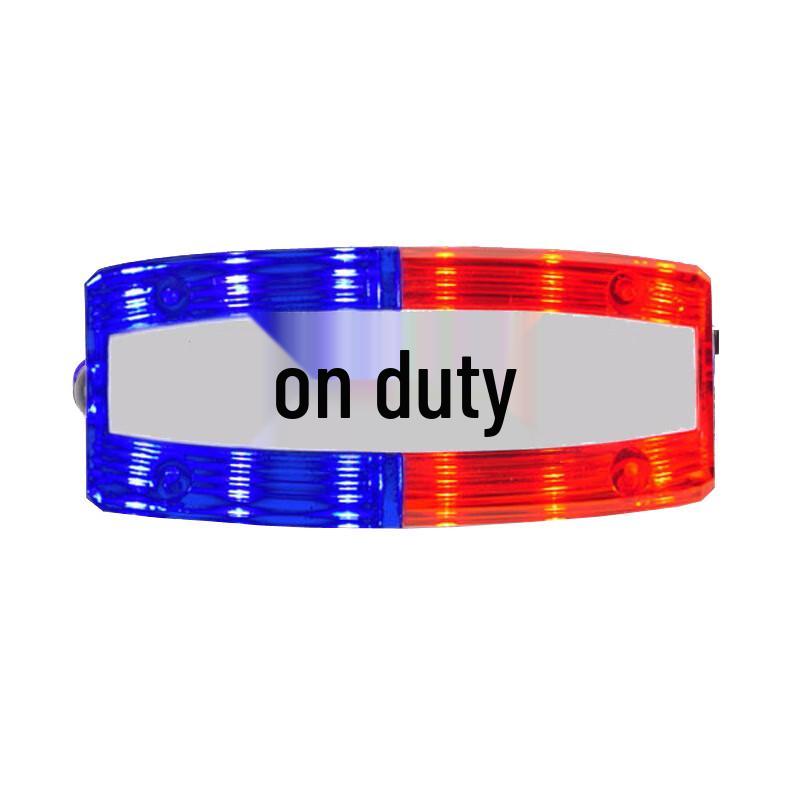 LED Rechargeable Red/Blue Flashing Shoulder Signal Light