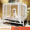 Thickened Square Tube Indoor Dog Cage with Toilet