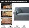 Solid Color Couch Covers Stretch Sofa Cover Modern Sofa Slipcover for 1/2/3/4 Seat Couch Washable Furniture Protector Home Decor
