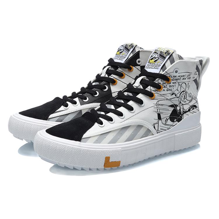 New LINING Classic Canvas Hi X Disney 'White Black' AGCR179-3