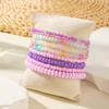 Summer New Colorful Rice Bead Gravel Bracelet Women's Jewelry Beach Bracelet 8-Piece Set