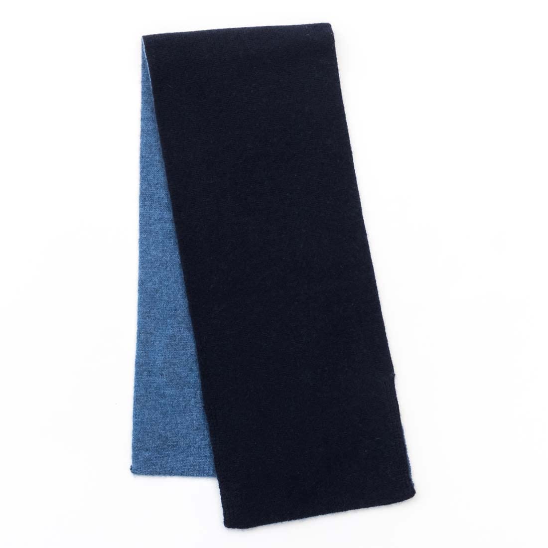 

Matti Totti KNIT Cashmere Mini Cashmere Scarf 100% Scarf, Navy/Blue, Thick, Reversible, Women s, (mtk10100-239)