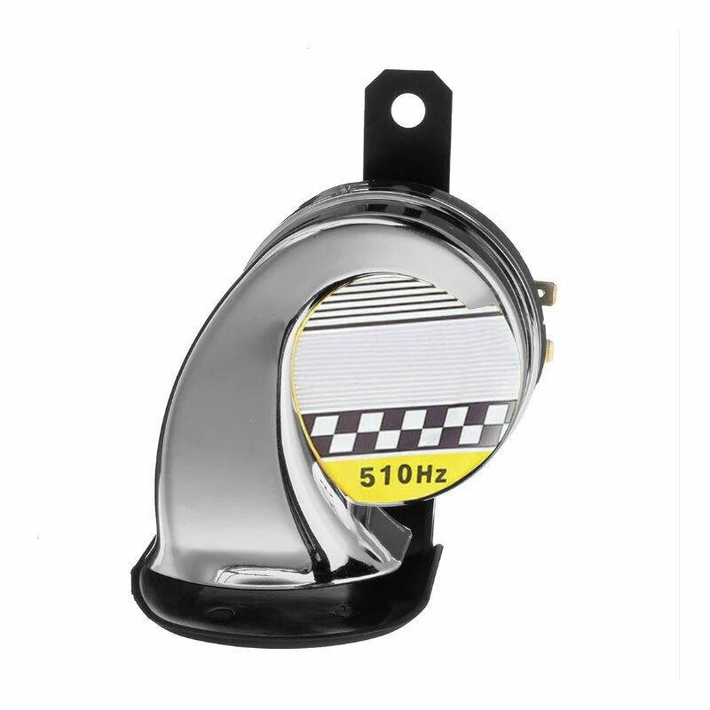 

1 шт. Универсальный 12 В мотоциклетный гудок-сирена 130 дБ, высокий тон 510 Гц, водонепроницаемый электрический воздушный гудок для мотоцикла, автомобиля, скутера серый