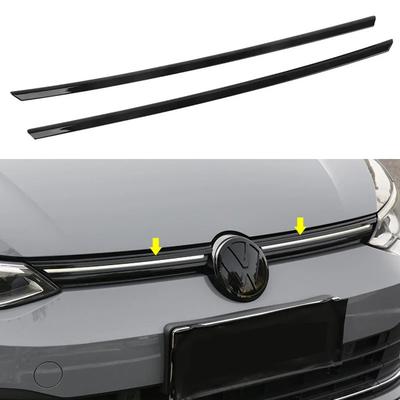 For VW Golf 8 MK8 2020 2021 2022 2025 Car Front Bumper Grille Trim Grill Decoration Strip ABS Plastic Covers Car Accessories