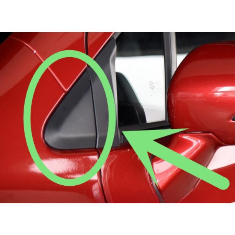 7719261M00 Left Right Front A-pillar Triangular Decorative Plate Front Door Glass Trim Plate Black Cap for Suzuki S-cross Xiaotu