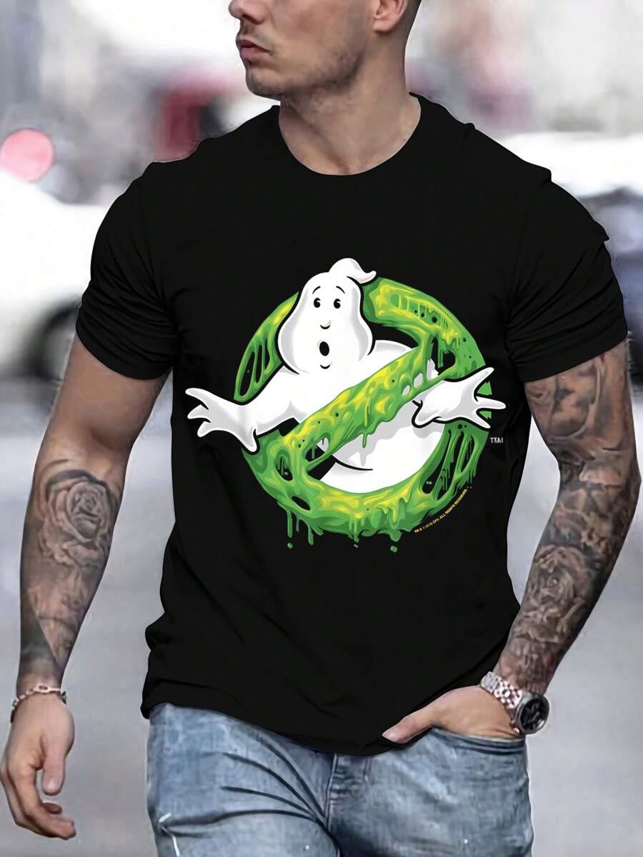 

Green Prohibits White Ghost Fashion Print Unisex T-Shirt XXL