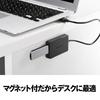 BUFFALO PS4 Compatible USB3.0 Bus Powered 4 Port Hub Black Design with Magnet BSH4U305U3BK [Windows/Mac/PS3 Compatible]